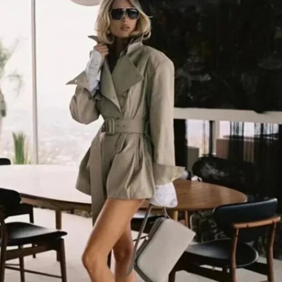 Helsa Short Trench Jumpsuit